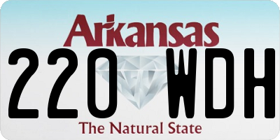 AR license plate 220WDH