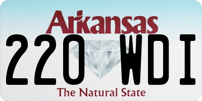 AR license plate 220WDI