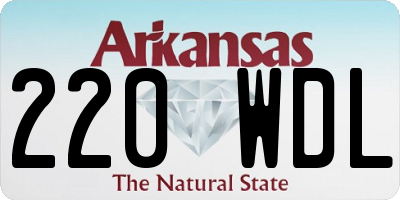 AR license plate 220WDL