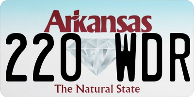 AR license plate 220WDR