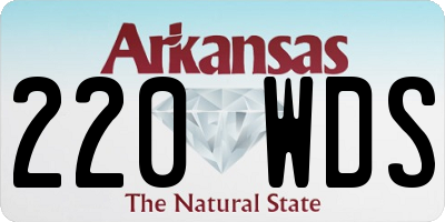 AR license plate 220WDS