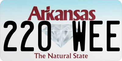 AR license plate 220WEE