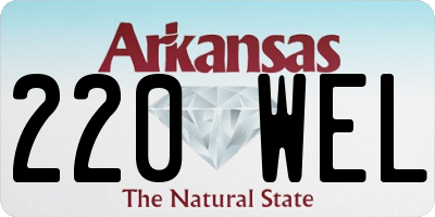 AR license plate 220WEL