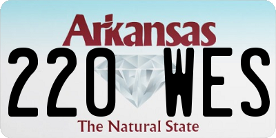 AR license plate 220WES