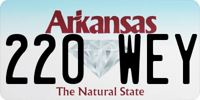 AR license plate 220WEY