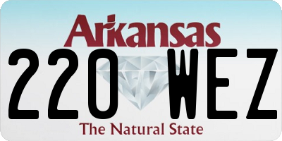 AR license plate 220WEZ