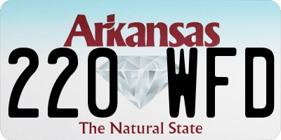 AR license plate 220WFD