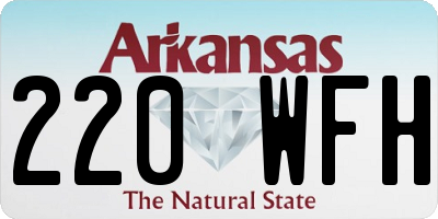 AR license plate 220WFH