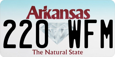 AR license plate 220WFM