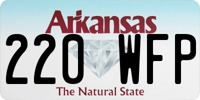 AR license plate 220WFP