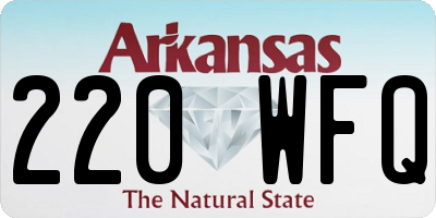 AR license plate 220WFQ