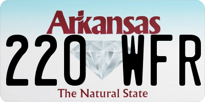 AR license plate 220WFR