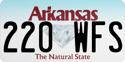 AR license plate 220WFS