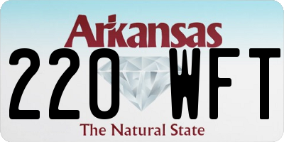 AR license plate 220WFT