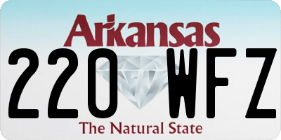 AR license plate 220WFZ