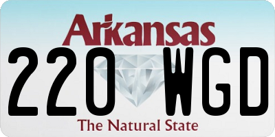 AR license plate 220WGD