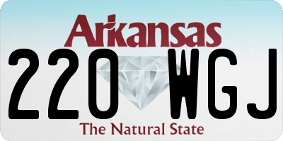 AR license plate 220WGJ