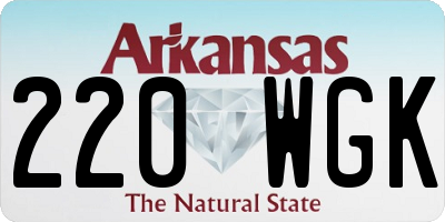 AR license plate 220WGK