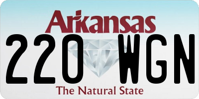 AR license plate 220WGN