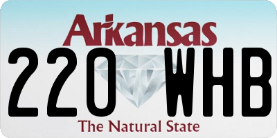 AR license plate 220WHB