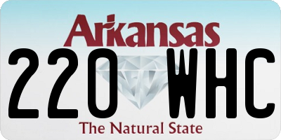 AR license plate 220WHC