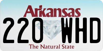 AR license plate 220WHD