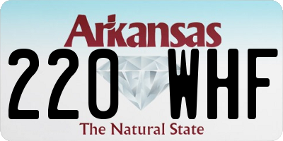 AR license plate 220WHF