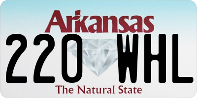 AR license plate 220WHL