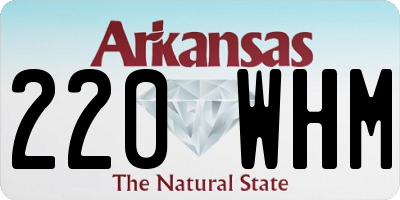 AR license plate 220WHM