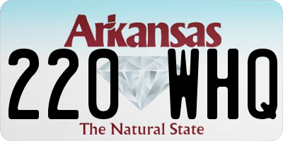 AR license plate 220WHQ
