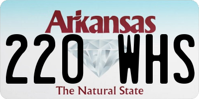 AR license plate 220WHS