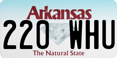 AR license plate 220WHU