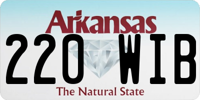 AR license plate 220WIB