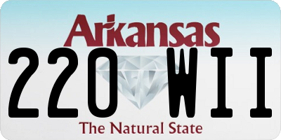 AR license plate 220WII
