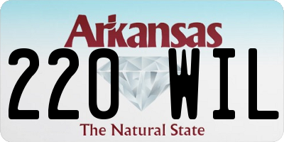 AR license plate 220WIL