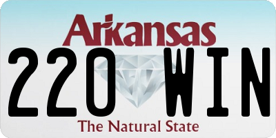 AR license plate 220WIN
