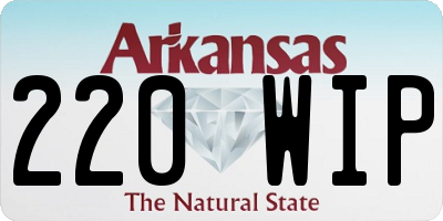 AR license plate 220WIP