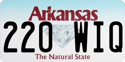 AR license plate 220WIQ