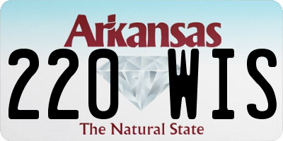 AR license plate 220WIS