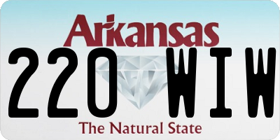 AR license plate 220WIW