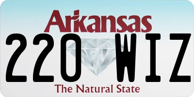 AR license plate 220WIZ