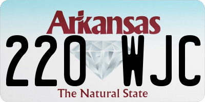 AR license plate 220WJC