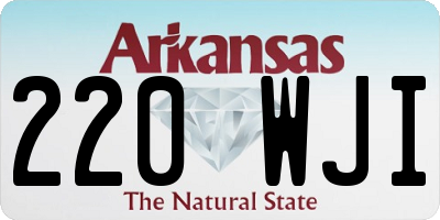 AR license plate 220WJI