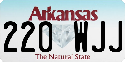 AR license plate 220WJJ