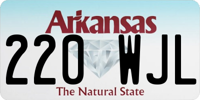 AR license plate 220WJL