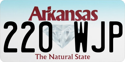 AR license plate 220WJP
