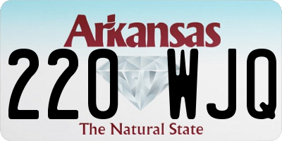 AR license plate 220WJQ