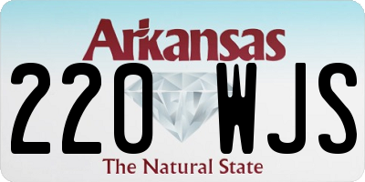 AR license plate 220WJS