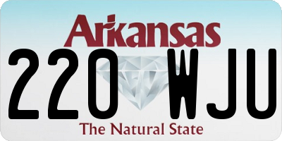 AR license plate 220WJU