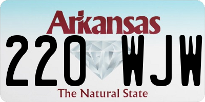 AR license plate 220WJW